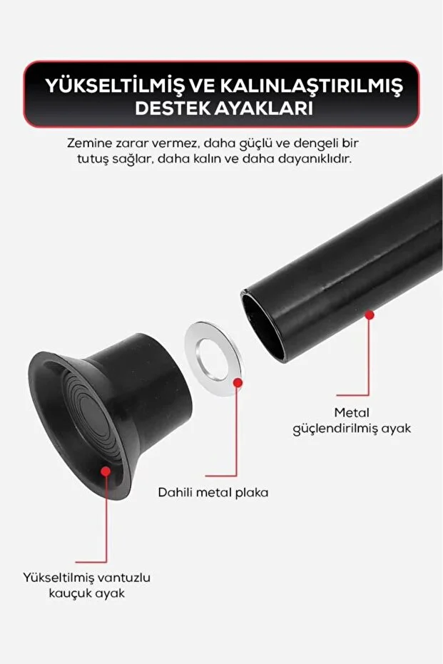 DEMPOWER 250 KG Taşıma Kapasiteli 130x125 cm Katlanabilir Destekli Trambolin